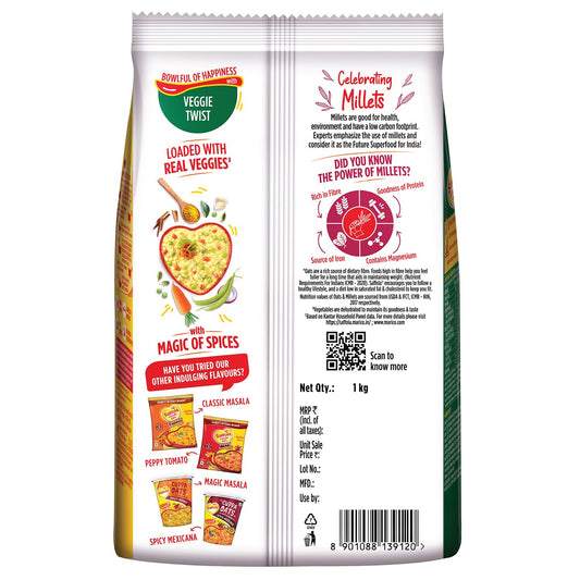 Saffola Masala Oats Veggie Twist - 1 kg