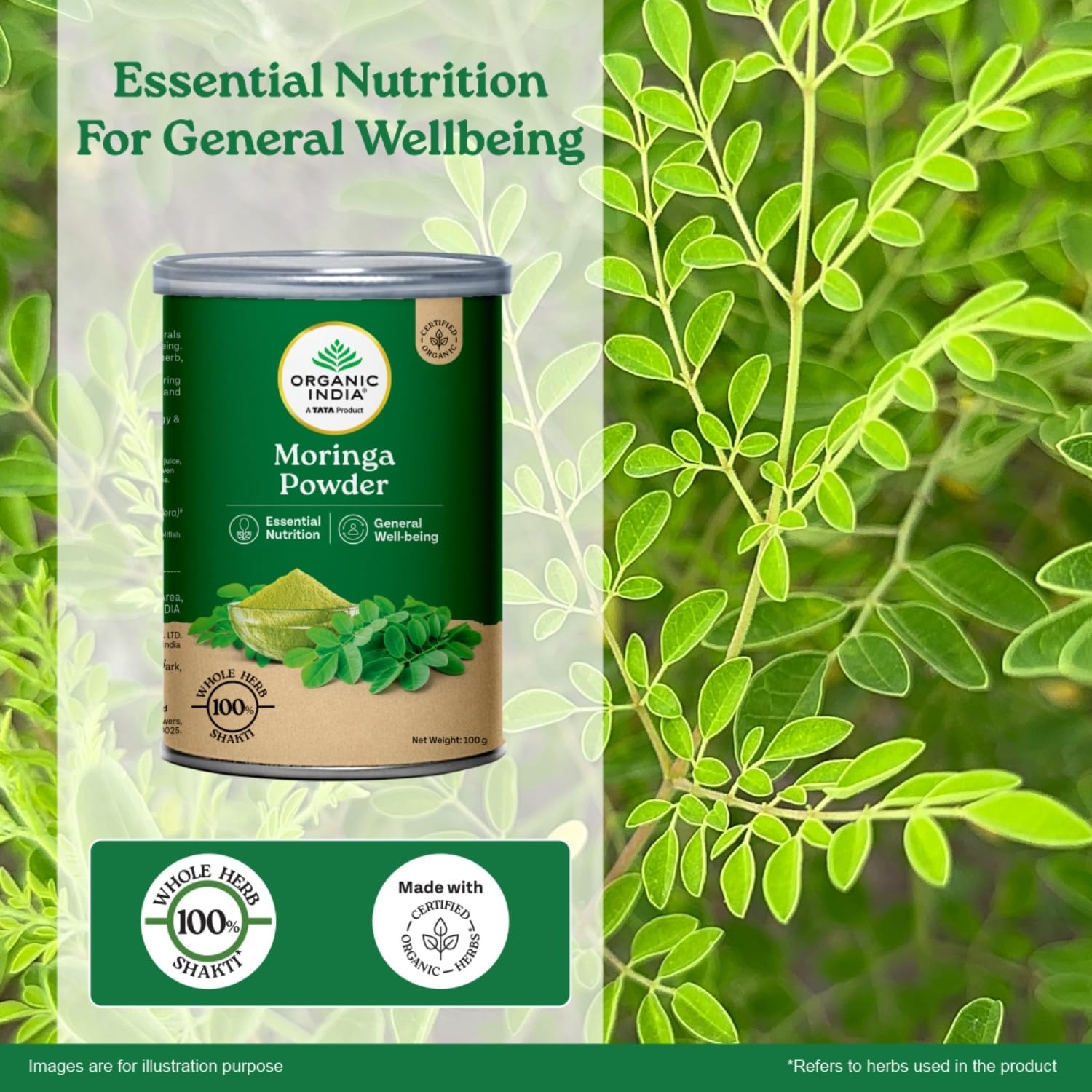 A TATA Product - Organic India Moringa Powder - 100g
