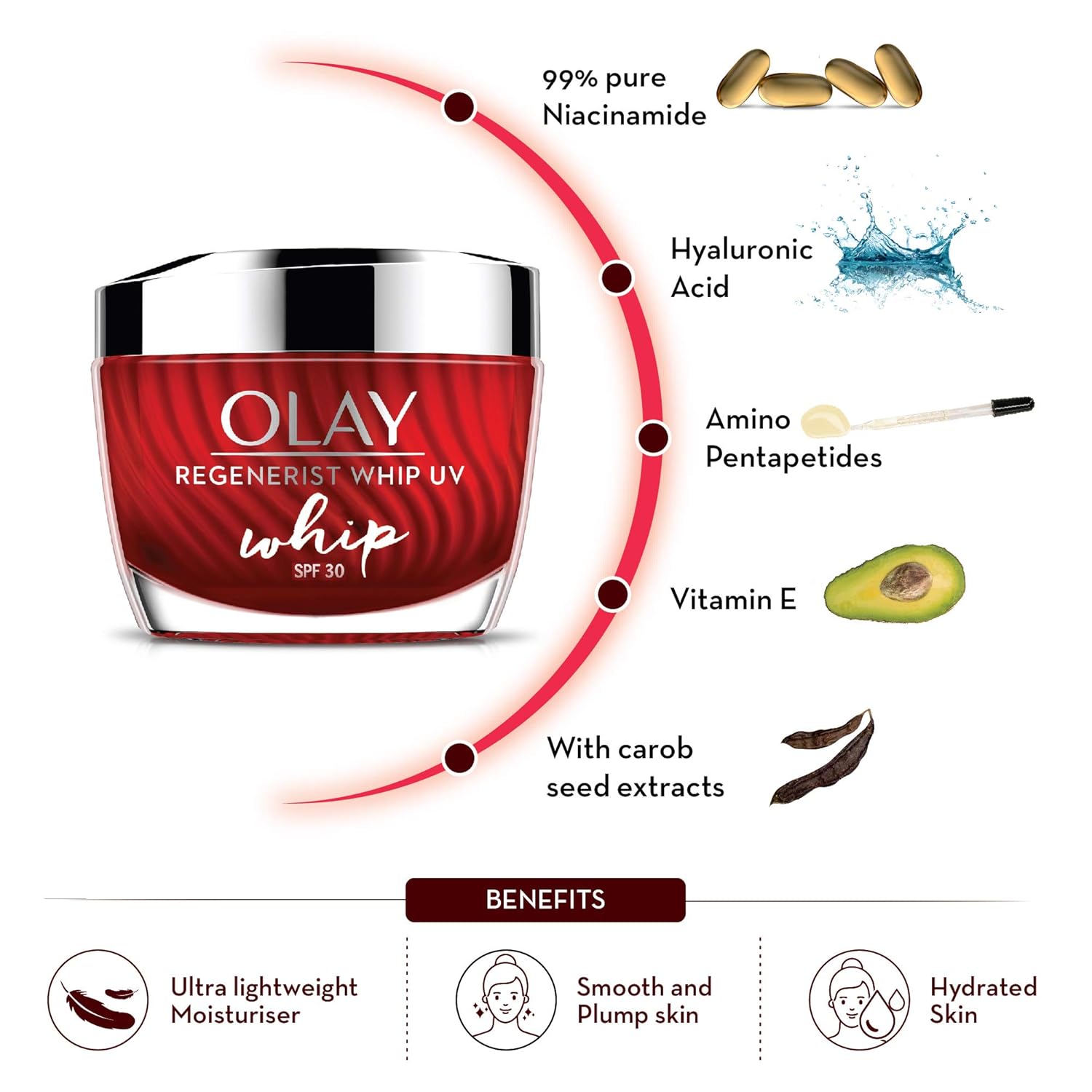 Regenerist Whip UV SPF30 PA +++ 50g Olay