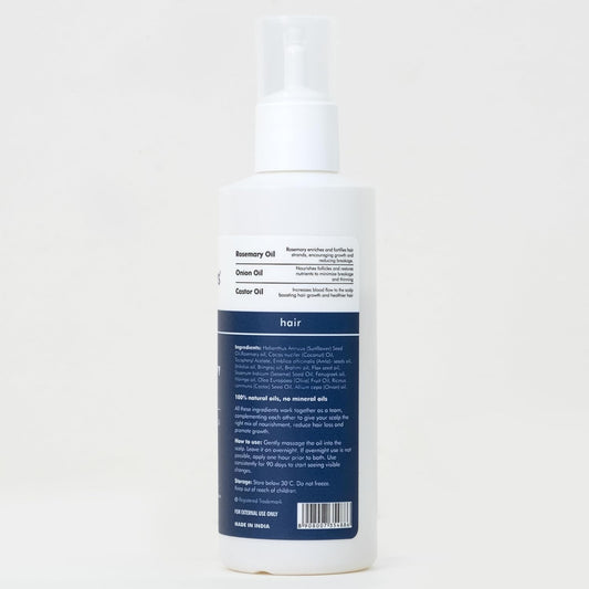 Man Matters Hair Oil With Rosemary, Onion, Bhringraj, Shikkai, Brahmi & Amla Oils - 100 ml