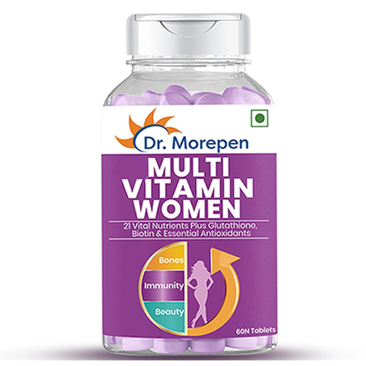 DR. MOREPEN Multivitamin Tabs for Women with Calcium, Vitamin D3 & 21 other Nutrients | Energy & Immunity Booster Supplement | 60 Tablets