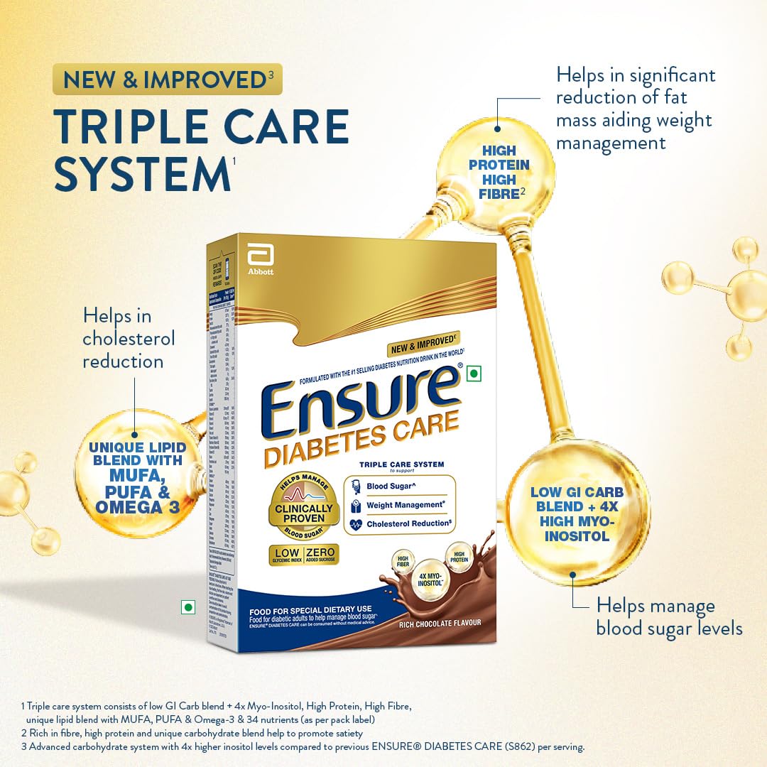 Ensure Diabetes Care Chocolate Refill 375g Abbott