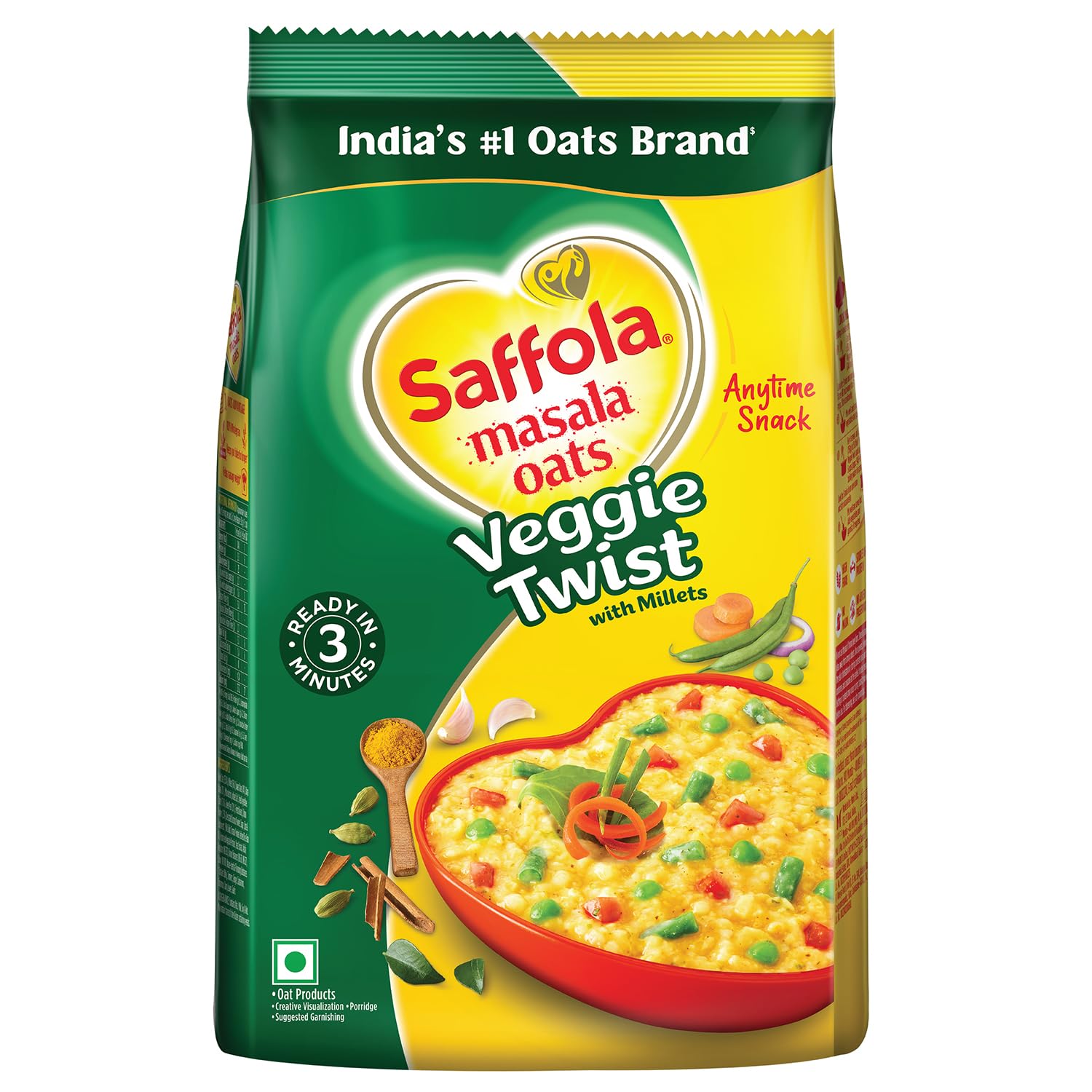 Saffola Masala Oats Veggie Twist - 1 kg