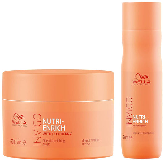 Wella Professionals INVIGO Nutri Enrich Deep Nourishing Mask, Shampoo & Conditioner Combo - combo