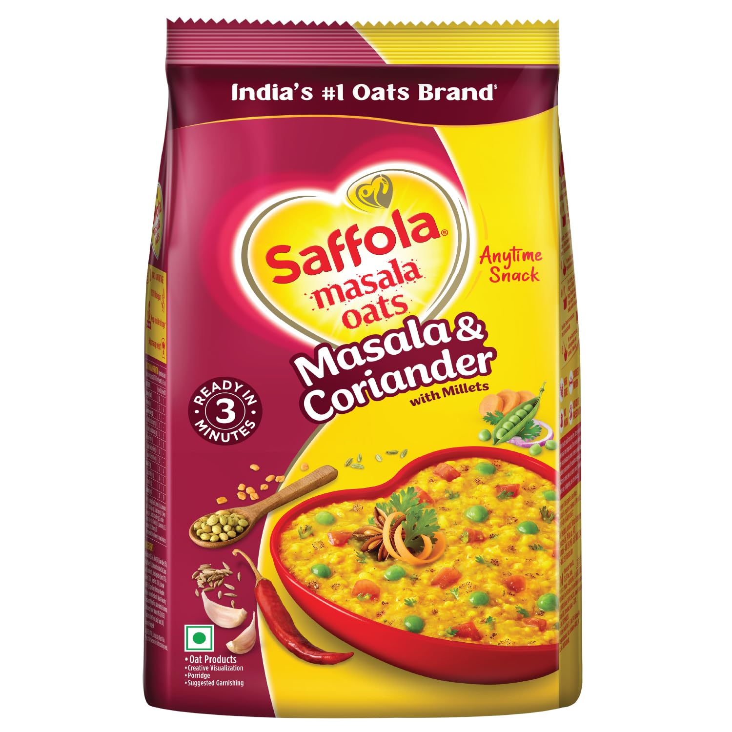 Saffola Masala & Coriander Masala Oats - 500 gm