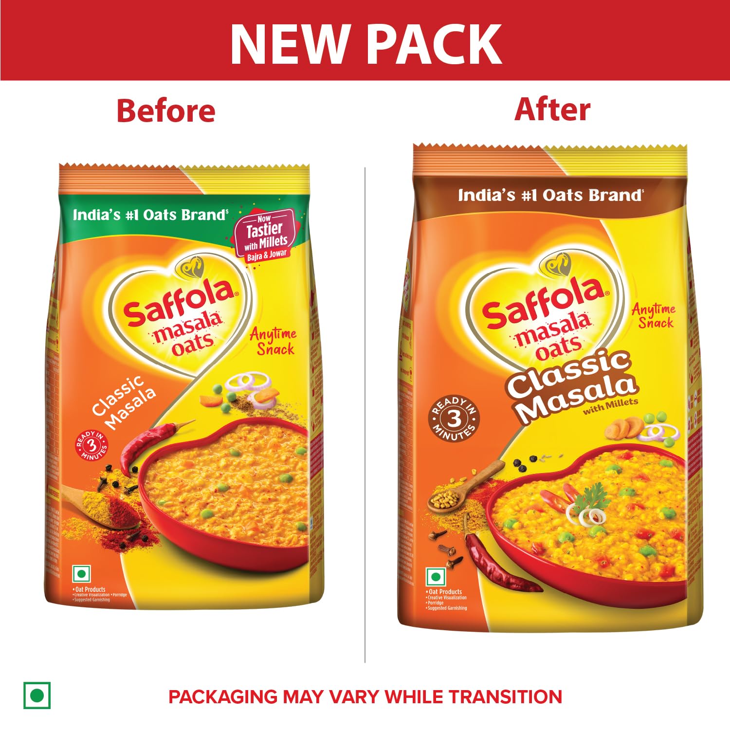 Saffola Masala Oats Classic Masala - 500 gm