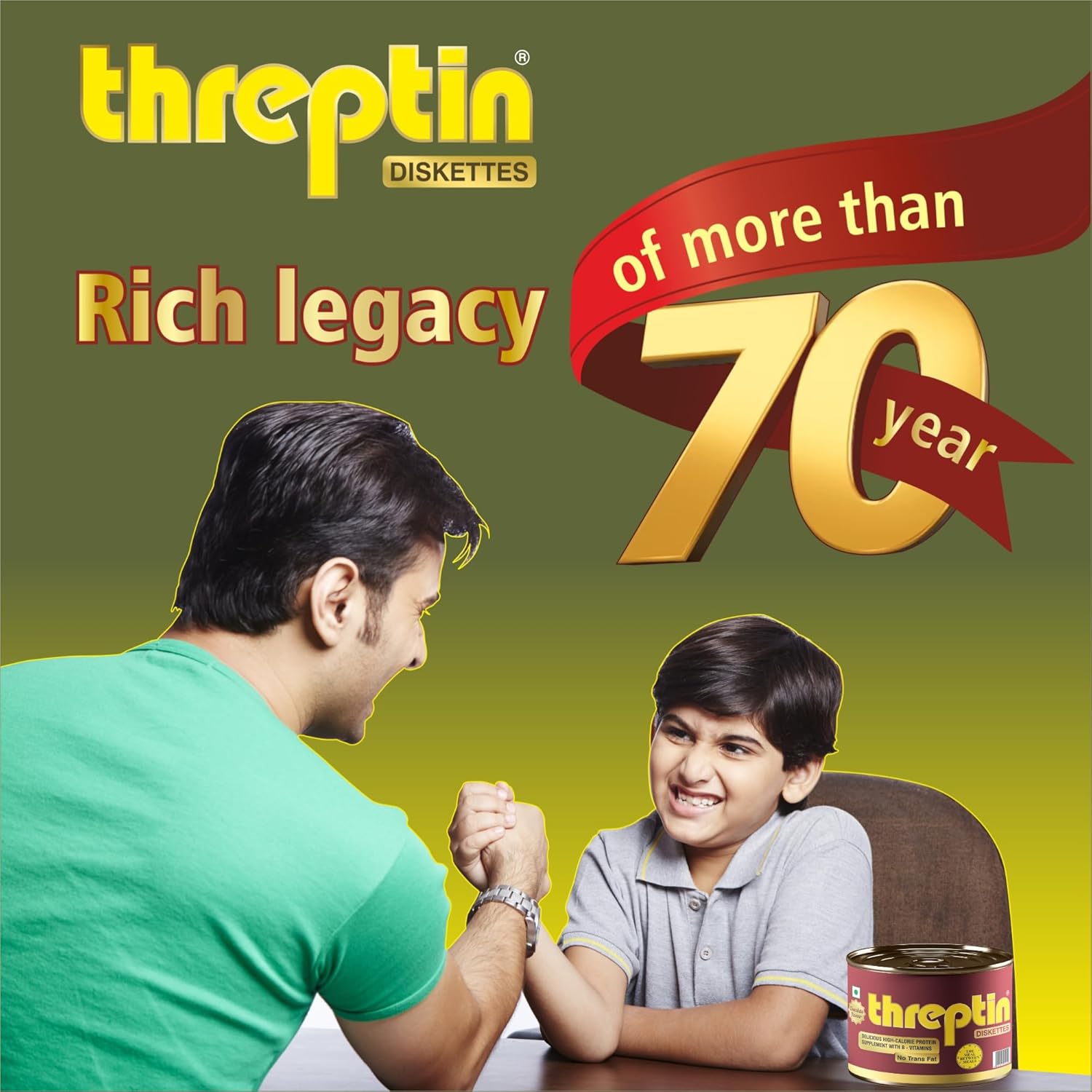 THREPTIN Diskettes Protein Biscuit High-Calorie Supplement with B-Vitamins Tin Pack