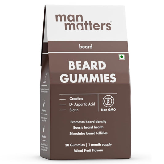 Man Matters Beard Growth Gummies, Promotes Beard Density - 30 gummies