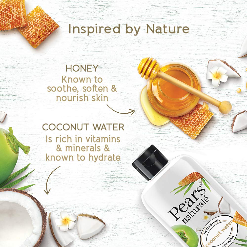 Pears Naturale Brightening Pomegranate & Nourishing Coconut Water Body Wash Combo - Combo