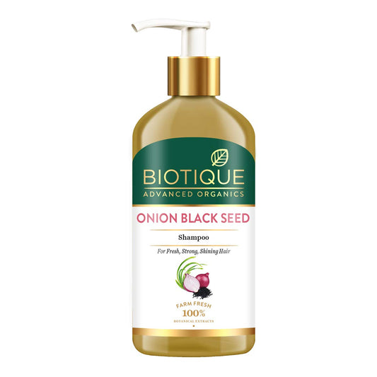 Biotique Onion Black Seed Shampoo For Fresh, Strong and Shining Hair | 300 ml