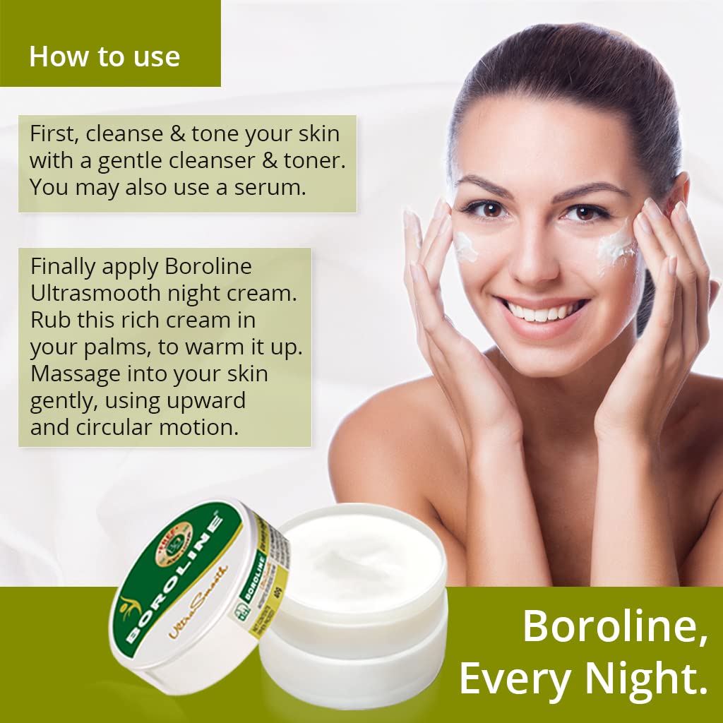 Boroline Ultra Smooth Night Cream For Dry Skin 100 Gm