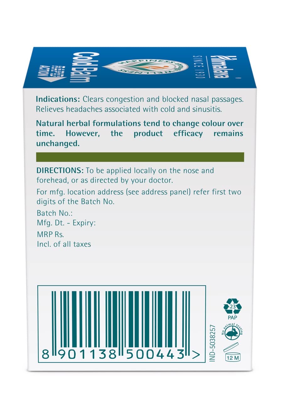 Himalaya Wellness Cold Balm Rapid Action - 45 gm