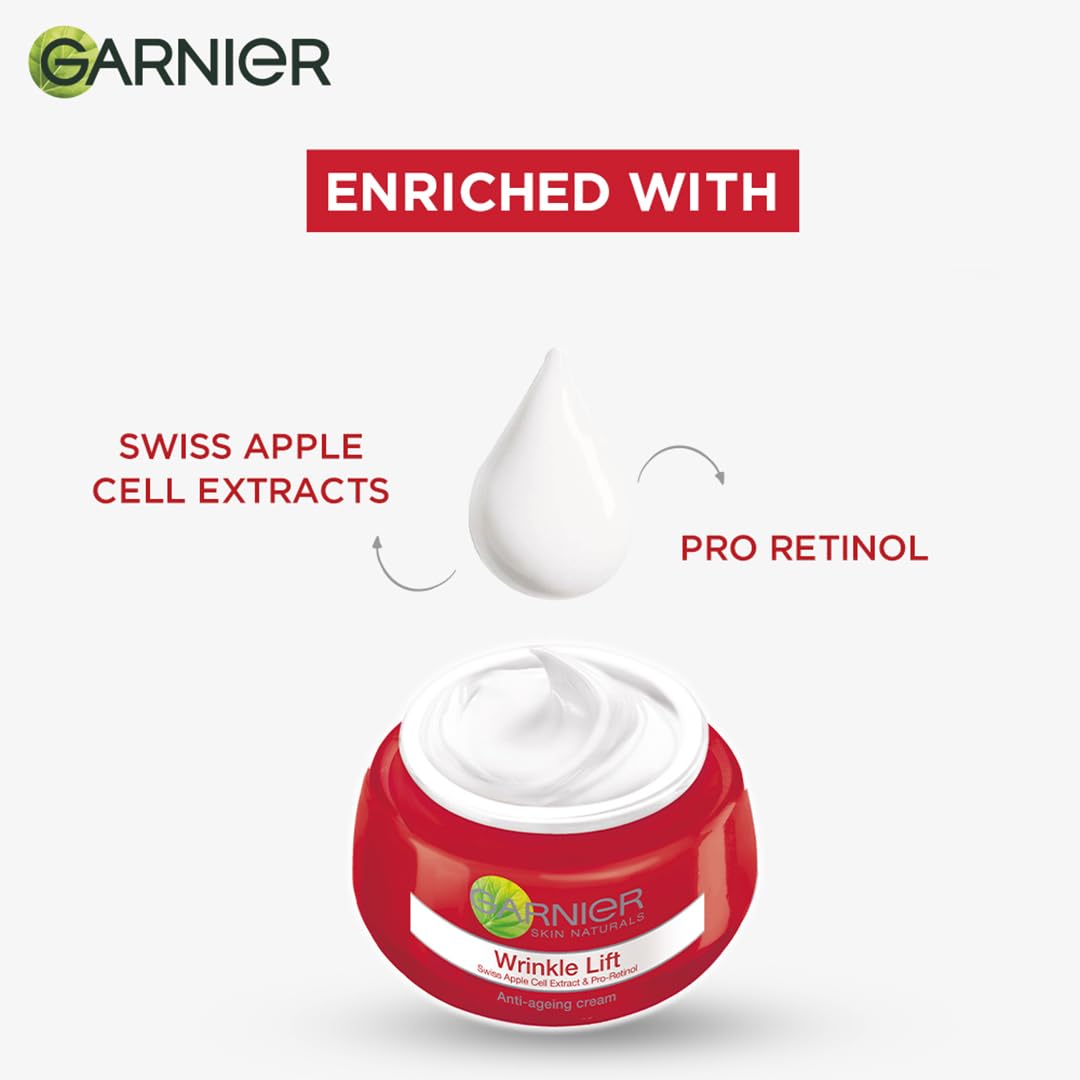 Garnier Skin Naturals Wrinkle Lift Anti-Ageing Cream - 18 gm