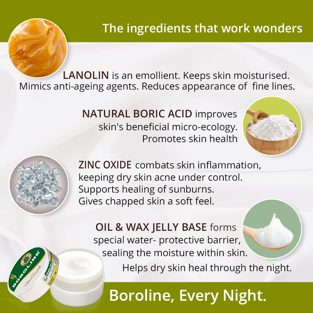 Boroline Ultra Smooth Night Cream For Dry Skin 100 Gm