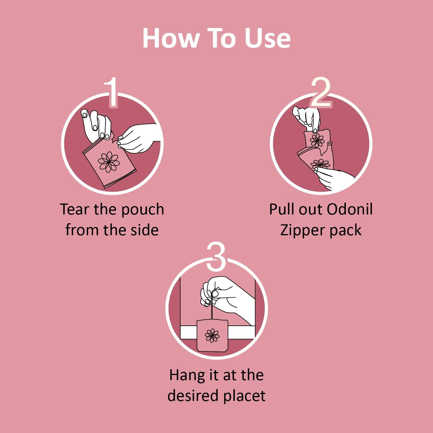 Odonil Zipper Bathroom Air Freshener Zipper Mix (10gx5)