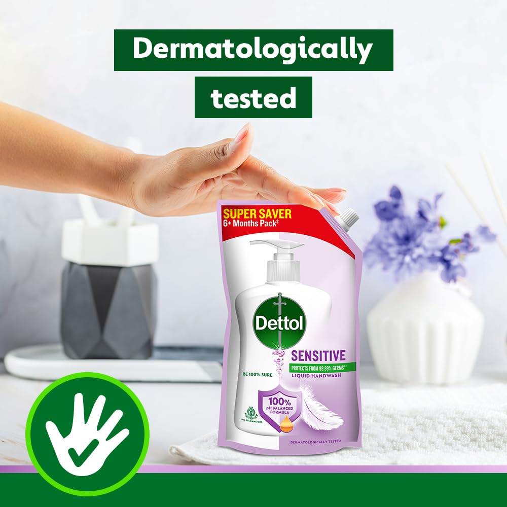 Dettol Liquid Hand wash Refill, Sensitive, 675ml