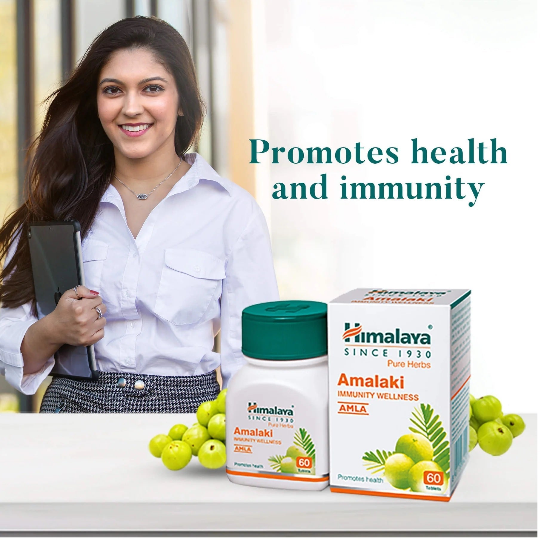 Himalaya Wellness Pure Herbs Amalaki Immunity Wellness - Pack of 1 - 60 tabs