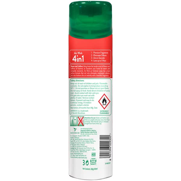 Air Wick - 245 ml - Rose & Saffron, Room Air Freshener Spray