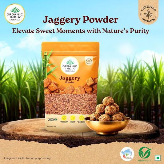 ORGANIC INDIA Jaggery Powder - 500G | Sugar Alternative