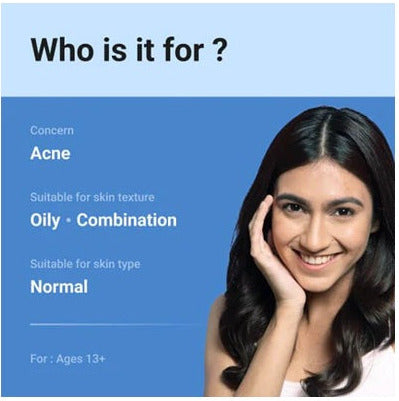 The Derma Co 1% Salicylic Acid Gel Face Wash with Salicylic Acid & Witch Hazel for Active Acne - 100 ml