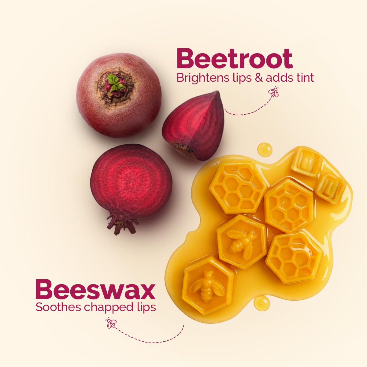 Mamaearth Beetroot Tinted 100% Natural Lip Balm-Natural Pink - 2 gm