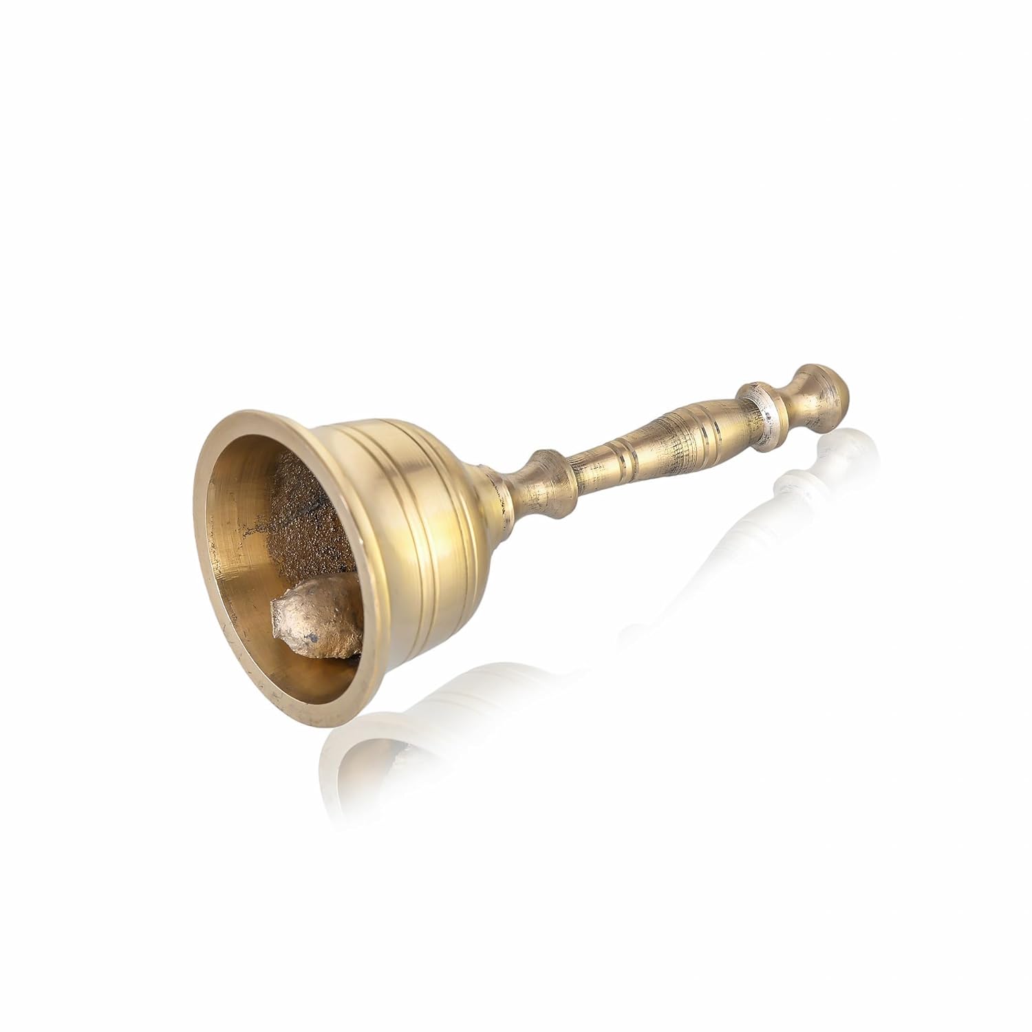 Brass Hand Bell for Pooja Ghanti for Mandir, Home and Office Temple Prayer Bell Ghanti for Decoration