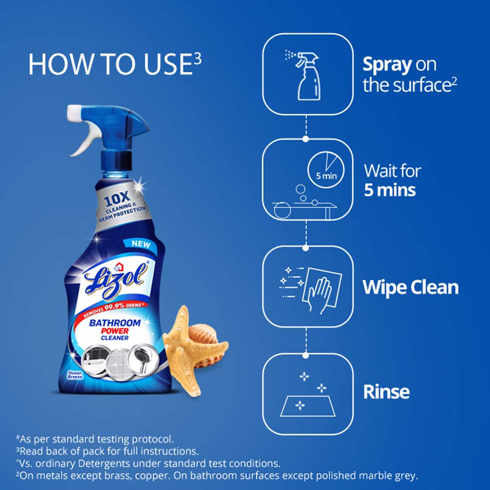 Lizol Power Bathroom Cleaner Trigger - 450 ml