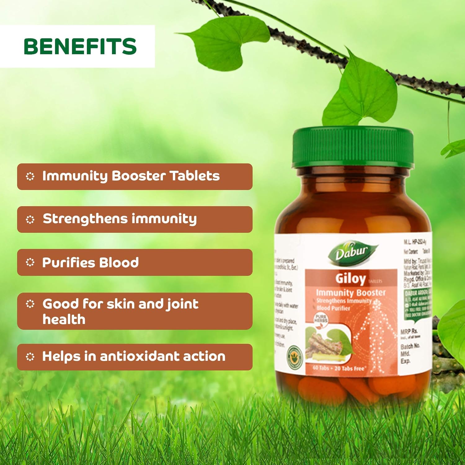 Dabur Giloy Tablets Immunity Booster - Pack of 1
