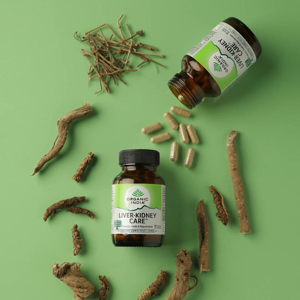 Organic India Liver-Kidney Care Veg | 180 Capsule