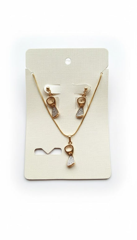 Modern Muse Two-Tone Geometric Jewelry Set