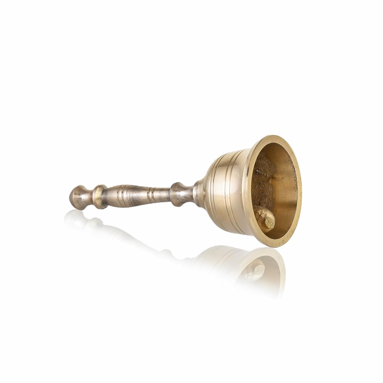 Brass Hand Bell for Pooja Ghanti for Mandir, Home and Office Temple Prayer Bell Ghanti for Decoration