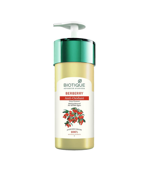 Biotique Berberry Milk Deep Cleanse Hydrating Makeup Remover For All Skin Types - 800 ml