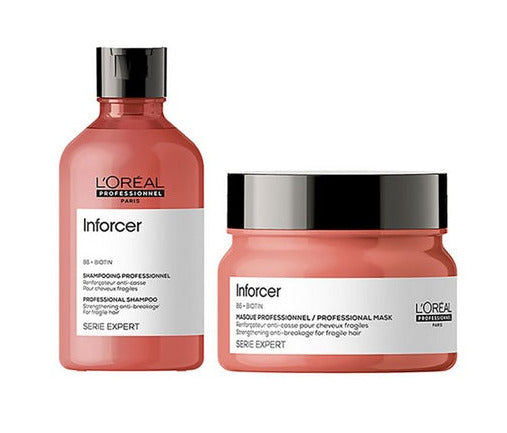 L'Oreal Professionnel Inforcer Strengthening Shampoo & Hair Mask Combo - 300ml + 250ml