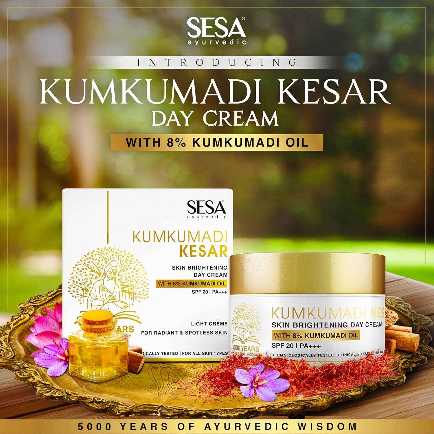 Sesa Ayurvedic Kumkumadi Kesar Day Cream - 50 gm