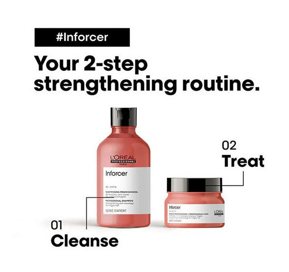 L'Oreal Professionnel Inforcer Strengthening Shampoo & Hair Mask Combo - 300ml + 250ml