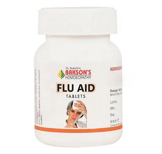 Bakson's Homeopathy Flu Aid Tablets - 75 Tablets