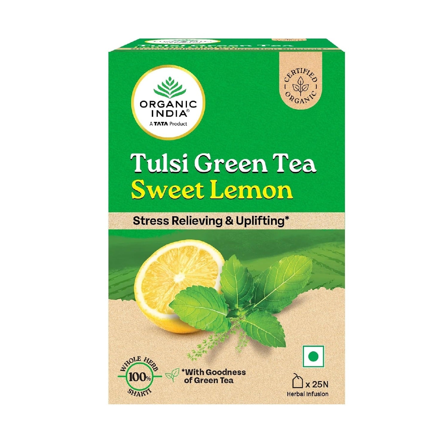 Organic India Tulsi Sweet Lemon 25 Tea Bags