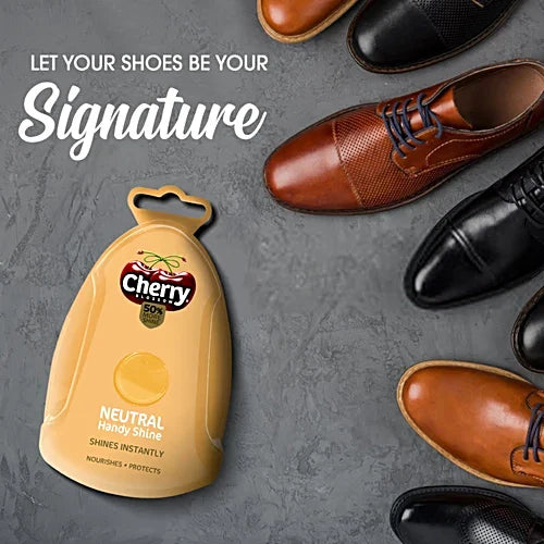 Cherry Blossom Neutral Handy Shine Shoe Shiner Sponge, 4 g