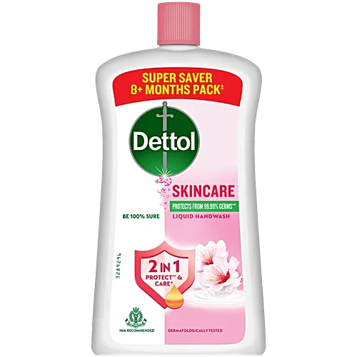 Dettol Skincare Liquid Handwash, 875 ml Refill Pack
