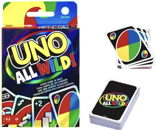 UNO All Wild Card Game - Family Party Game  with  Fun Challenge Cards