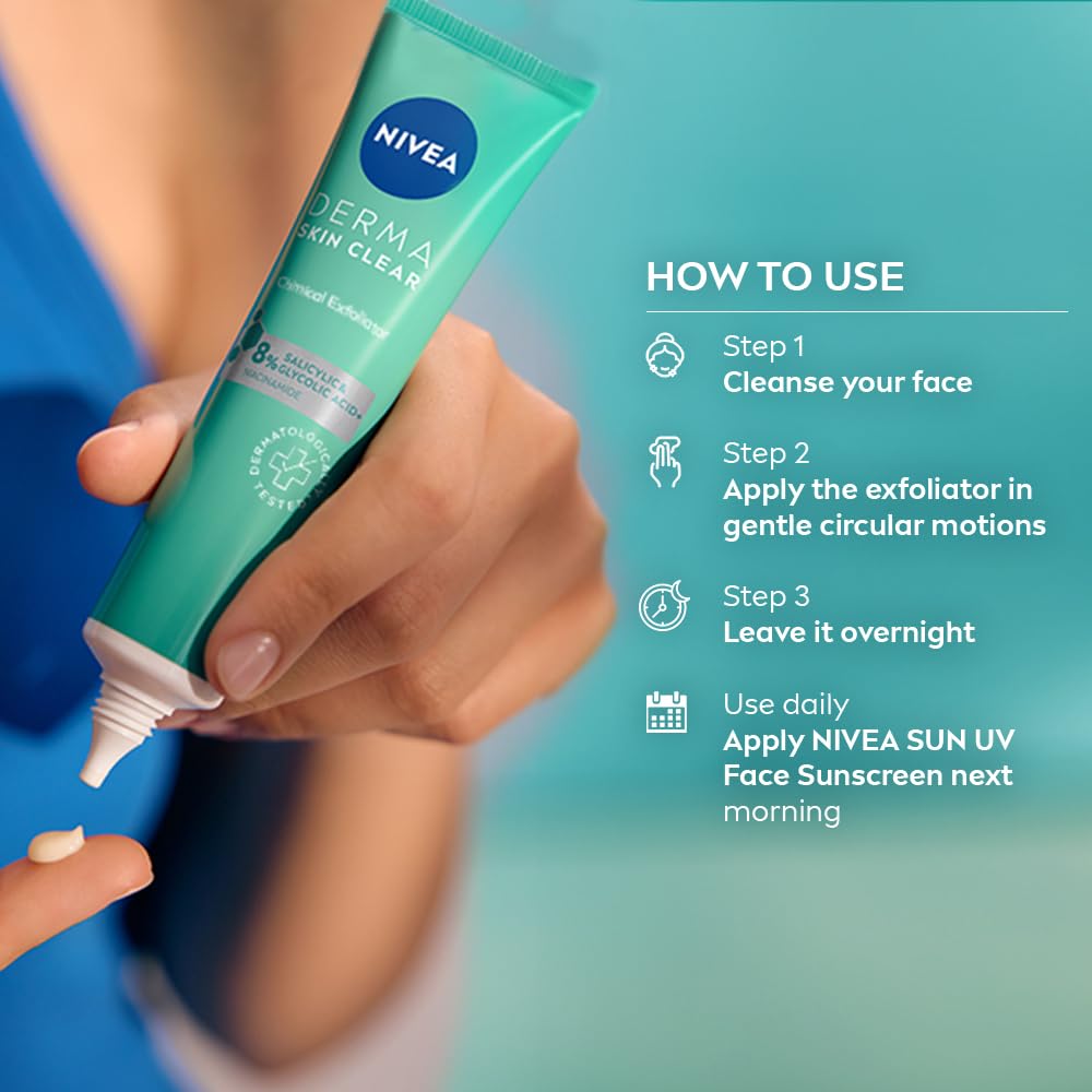 Nivea Derma Skin Clear Exfoliator Face Cleansing - 40 ml