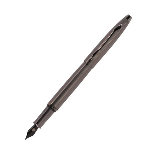 SWISSBRAND Opulent 2521 Gloss Gunmetal finish Fountain Pen with Gunmetal trim