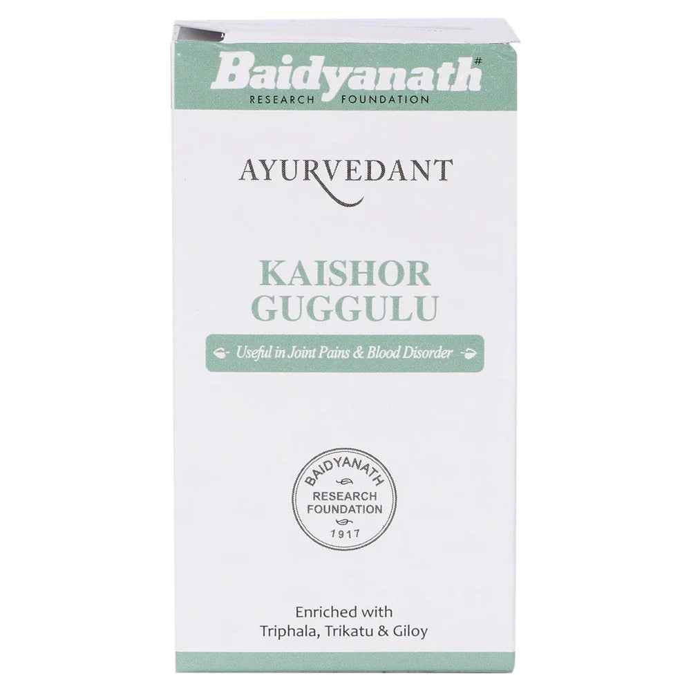 Baidyanath KAISHOR GUGGULU 120Tablets for ulcers, leprosy, boils, fistula, sciatica