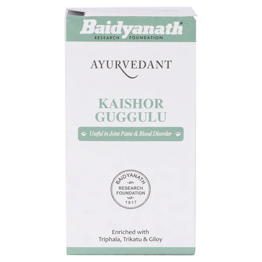 Baidyanath KAISHOR GUGGULU 120Tablets for ulcers, leprosy, boils, fistula, sciatica