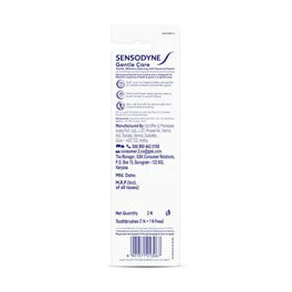 Sensodyne Gentle Care Soft Toothbrush, 2 Count ( Buy 1 Get 1 Free)