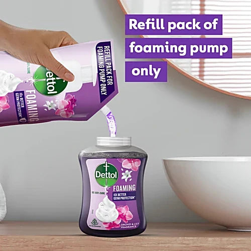 Dettol Orchid & Lily Fragrance Foaming Handwash, 250 ml