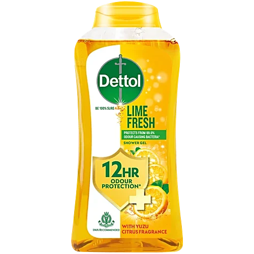 Dettol Icy Cool Shower Gel Bottle For Men - Menthol & Eucalyptus Fragrance, 250 ml