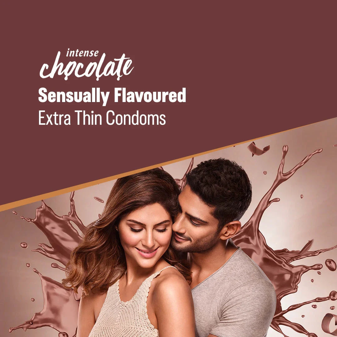 Durex Extra Thin Intense Chocolate Flavoured - 12 Condoms