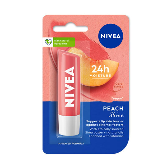 Nivea Lip Balm - Peach Shine - 4.8 gm