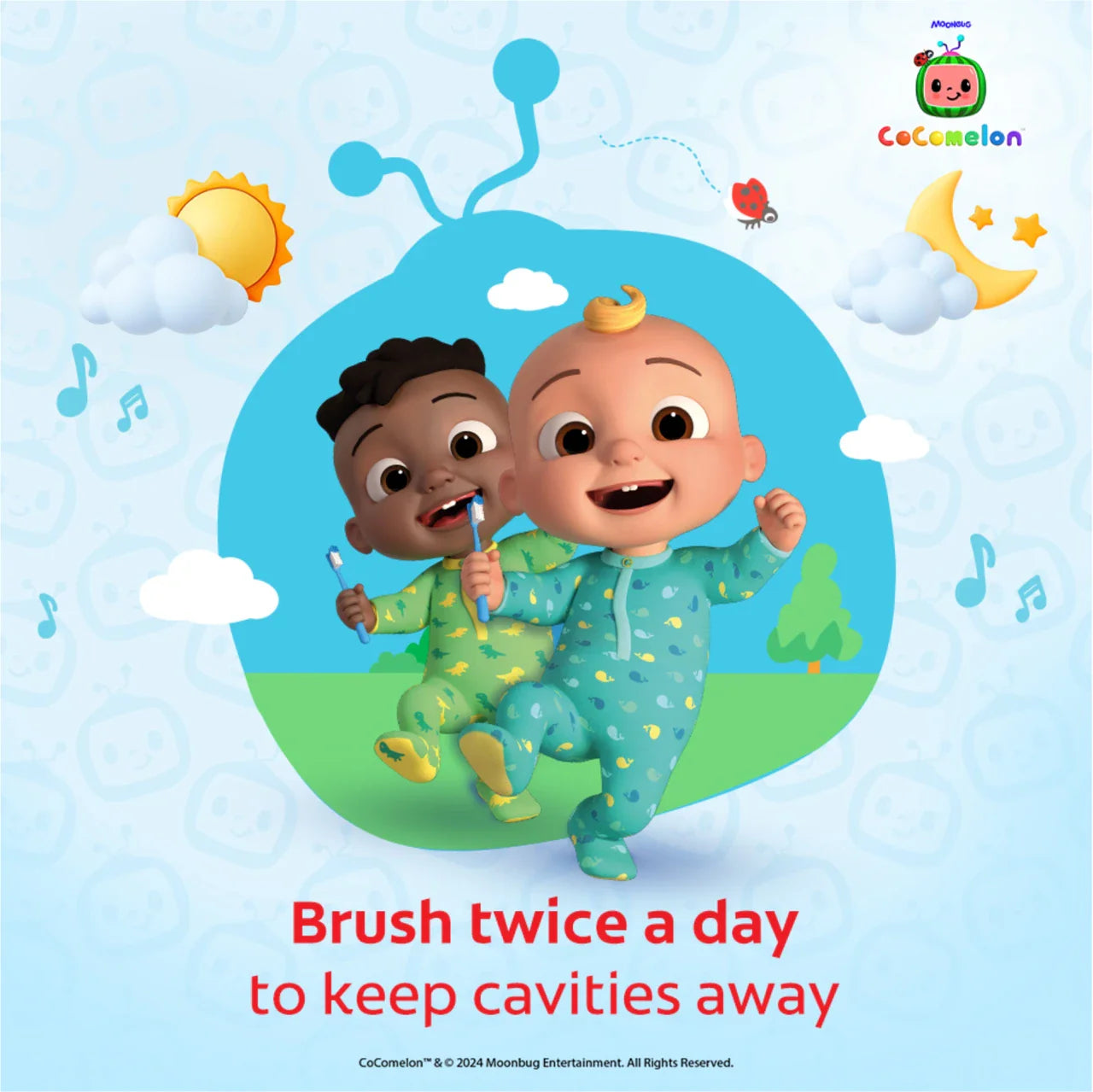 Colgate Kids Cocomelon Tooth paste for 2-5 Years (Strawberry), Cavity Protection Toothpaste (80 g)